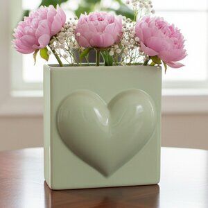 Timeless Affection: Unearthing the Beauty of Japan's Heart-Shaped Green Vase